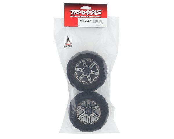 Traxxas Talon Extreme Reifen auf Felgen 2.8 RXT schwarz Chrome