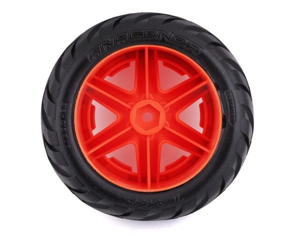 Traxxas Anaconda Reifen auf RXT Felge 2.8 orange 4WD vorne oder hinten