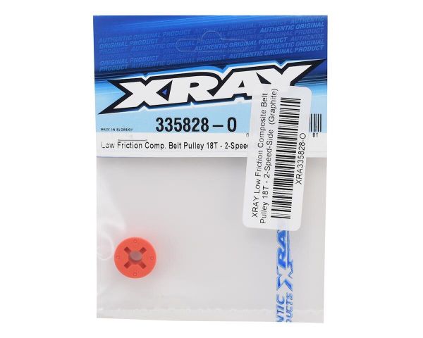 XRAY Low Friction Composite Belt Pulley 18T 2-Speed Side Graphite