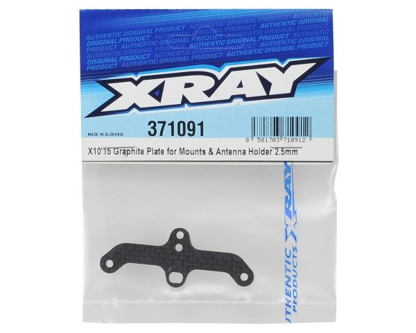 XRAY Montage Platte und Antennen Halter Carbon X10 15