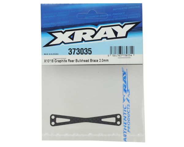 XRAY X10 18 Carbon Bulkhead Strebe hinten 2.0mm